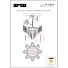 Светильник подвесной iLAMP Rockfeller 8095-800 SGD+WH