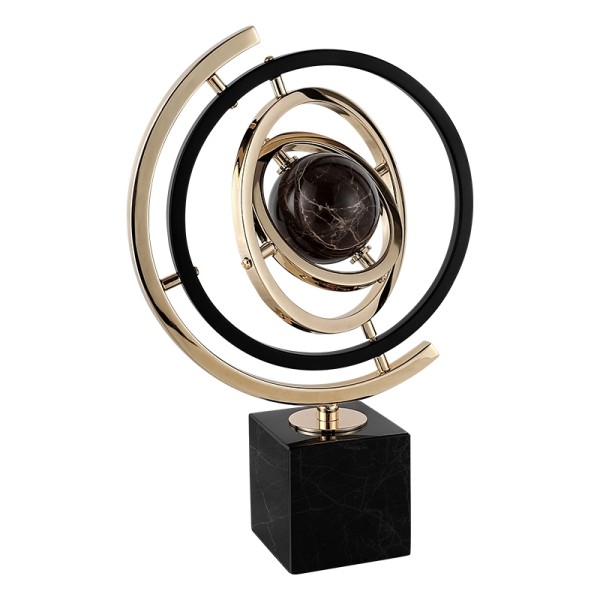 Статуэтка настольная ArtHomeDecor SATURN 4171 S BLACK & GOLD