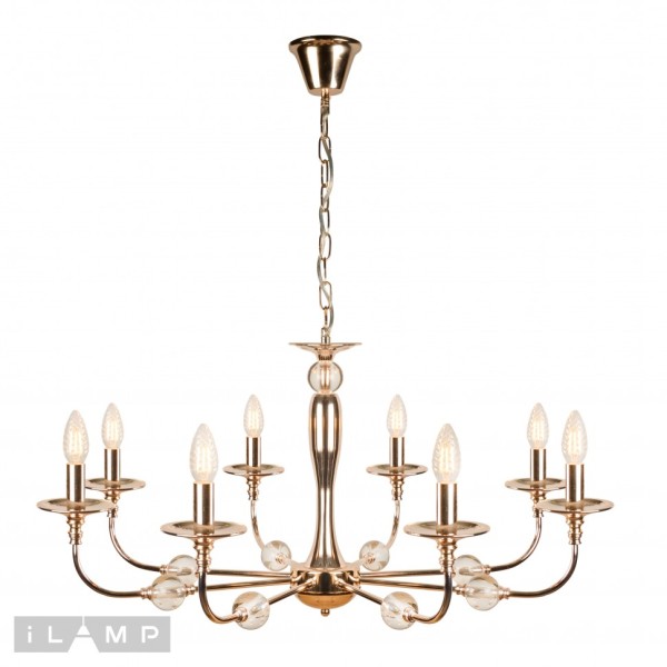 Подвесная люстра iLamp Aura 1030-8GD