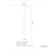 Подвесной светильник iLedex OMEGA 10678P/4-20W-3000K BLACK&WHITE