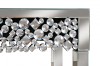 Консоль ArtHomeDecor Moon YJF049 стекло 120*40*80 серебристый
