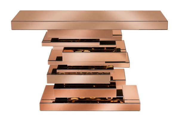 Консоль ArtHomeDecor Smart YJ011 стекло 120*35*78 янтарный