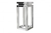 Консоль ArtHomeDecor Tower YJF-017 стекло 30*30*70 серебристый