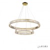 Подвесной светильник iLedex WOODSTOCK  10920P/2-60W-3000K (10/6) GOLD&CLEAR