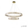 Подвесной светильник iLedex WOODSTOCK  10920P/2-60W-3000K (10/6) GOLD&CLEAR