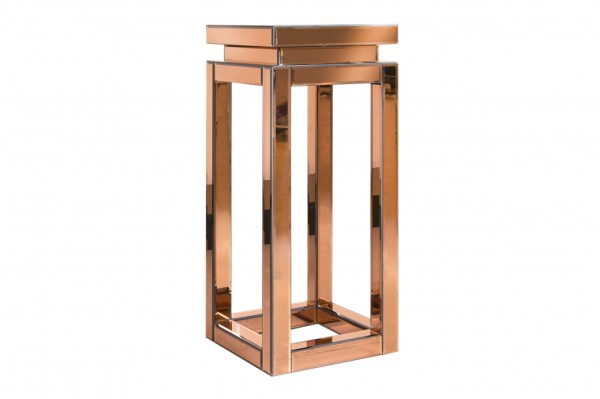 Консоль ArtHomeDecor Tower YJF-017 стекло 30*30*70 янтарный