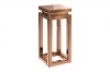 Консоль ArtHomeDecor Tower YJF-017 стекло 30*30*70 янтарный