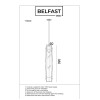 Светильник подвесной Belfast Gibson 6133-1 BR CL Латунь / Стекло / Прозрачный