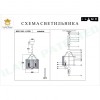 Подвесной светильник iLamp QEENS P9501-4 NICKEL