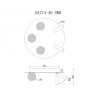 Светильник потолочный iLEDEX Telescope D4774-40 SWH