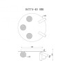 Светильник потолочный iLEDEX Telescope D4774-40 SBK