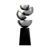 Подсвечник ArtHomeDecor FRAGMENT  6932 L SILVER & BLACK