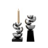 Подсвечник ArtHomeDecor FRAGMENT  6932 S SILVER & BLACK