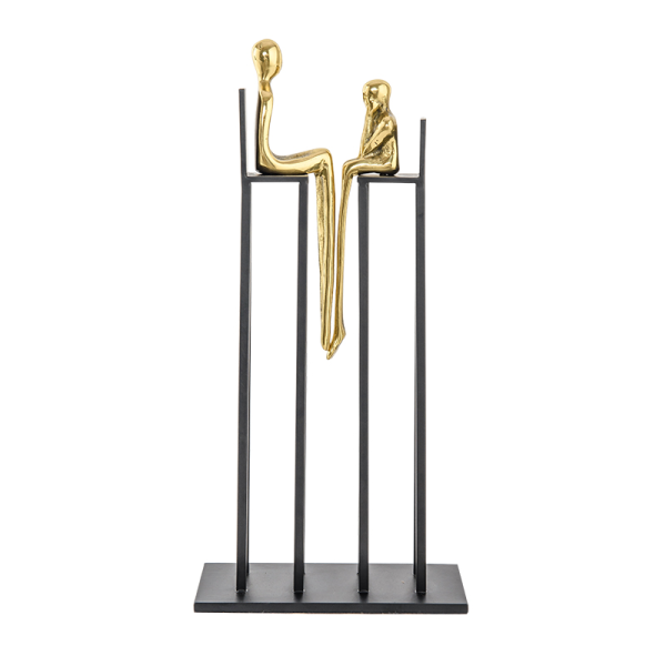 Статуэтка настольная  ArtHomeDecor DISCUSSION 4808 BRASS & BLACK