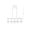 Светильник подвесной iLEDEX Link 4778-90 MBK+SGD