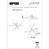Светильник потолочный iLedex Epical 6827-6 BK+WH